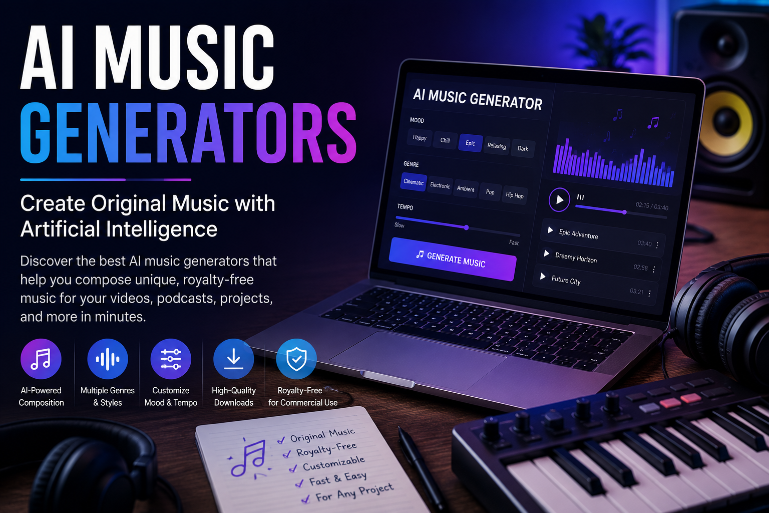 AI Music Generators: Create Original Music with Artificial Intelligence